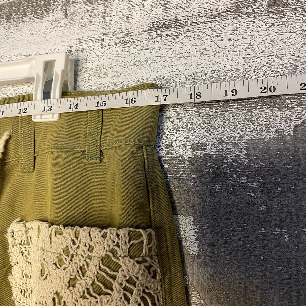 Pol Green Distressed Patchwork Joggers - image 8